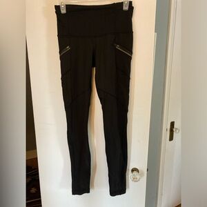 Lululemon Black Run Fast thermal lined legging size 4